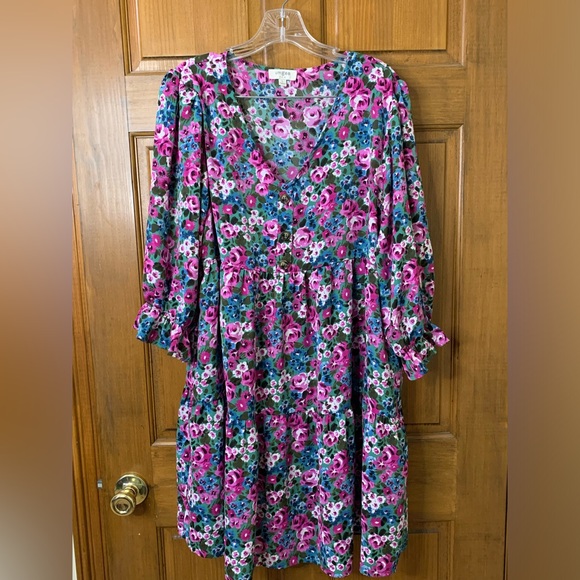 Umgee Floral Dress - Picture 1 of 8
